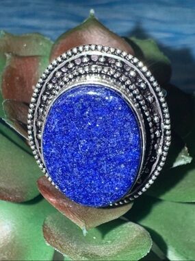 Silver Lapis Lazuli Ring